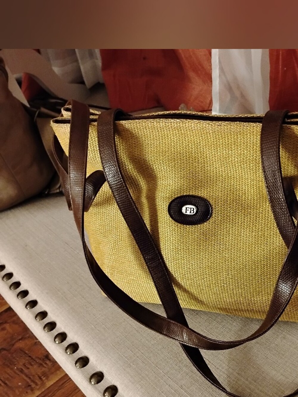 Authentic Woven Franchetti Bond Shoulder Bag. Made In Italy